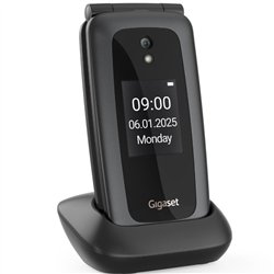 Teléfono Móvil Gigaset GL795 para Personas Mayores/ 4G/ Negro
