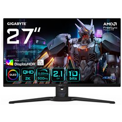 MONITOR GAMING GIGABYTE G27QQ5P 27" 2560x1440 QHD500Hz OLED KVM G-SYNC FreeSync