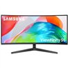 Monitor Profesional Ultraparonámico Curvo Samsung ViewFinity S5 S34H550GAU 34'/ UWQHD/ Negro