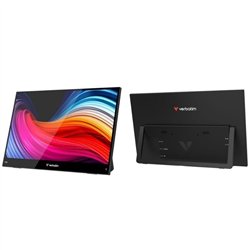 Monitor Portátil Táctil Verbatim Touch Light 14'/ Full HD/ Multimedia/ Negro