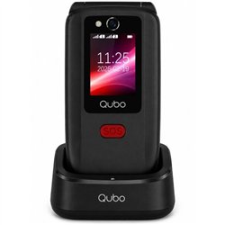 Teléfono Móvil Qubo X-D340CB 4G para Personas Mayores/ Negro