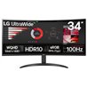 MONITOR LG 34WR50QK-B 34" ULTRAWIDE QHD 5MS NEGRO HDMI DP