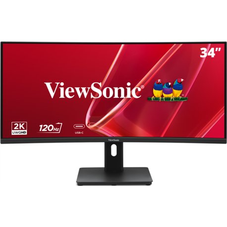 MONITOR VIEWSONIC 34" 21:9, 3440 x 1440, SuperClear® IPS curve monitor, HDMI, DisplayPort, USB, USB-