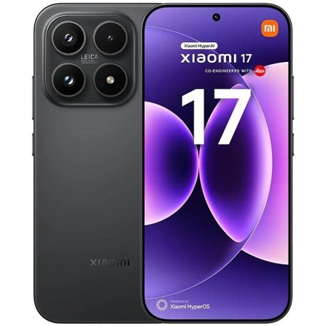Smartphone Xiaomi 17 12GB/ 512GB/ 6.3'/ 5G/ Negro