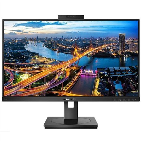 Monitor Profesional Philips 242B1H 23.8'/ Full HD/ Webcam/ Multimedia/ Regulable en altura/ Negro