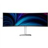Monitor Profesional Ultrapanorámico Curvo Philips 49B2U5900C 49'/ Dual QHD/ Multimedia/ Regulable en altura/ Negro y Plata