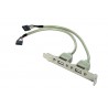 SLOT BRACKET GEMBIRD USB x2