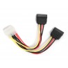 CABLE ALIMENTACION GEMBIRD 2x SATA 0,15M