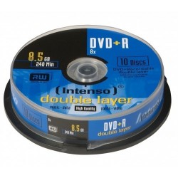 Intenso DVD+R 8.5GB, DL, 8x 8.5GB DVD+R 10pieza(s)