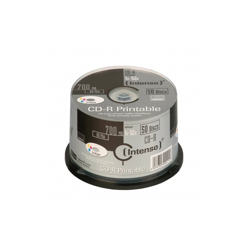 Intenso CD-R 700MB / 80min printable CD-R 700MB 50pieza(s)