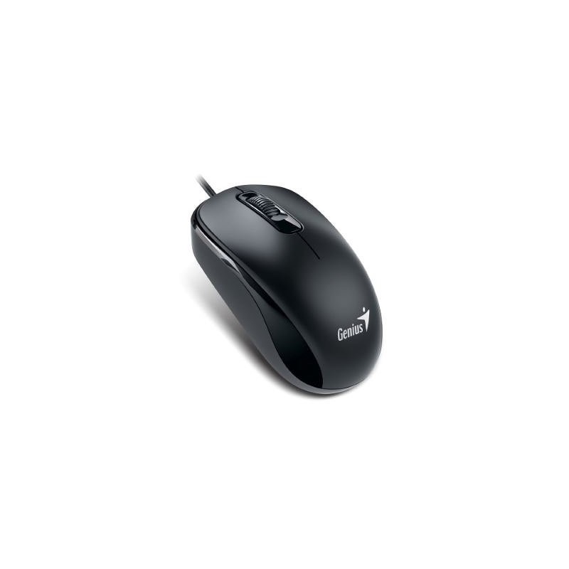 Genius DX-110 PS/2 Óptico 1000DPI Ambidextro Negro ratón