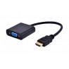 ADAPTADOR GEMBIRD HDMI A VGA CON JACK DE 3,5