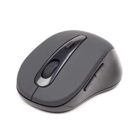 Gembird MUSWB2 Bluetooth Óptico 1600DPI mano derecha Negro, Gris ratón
