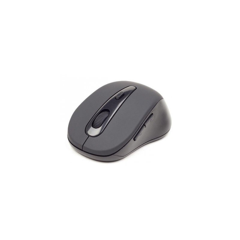 Gembird MUSWB2 Bluetooth Óptico 1600DPI mano derecha Negro, Gris ratón