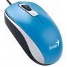 Genius DX-110 USB Óptico 1000DPI Ambidextro Azul ratón
