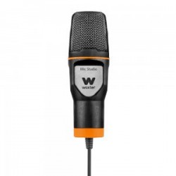 Woxter Mic-Studio Micrófono de estudio Alámbrico Negro, Naranja