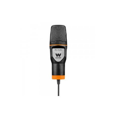Woxter Mic-Studio Micrófono de estudio Alámbrico Negro, Naranja