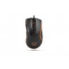 Krom Khuno USB Óptico 5000DPI mano derecha Negro ratón