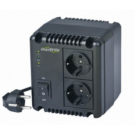 Gembird EG-AVR-1001 1000VA Compacto Negro sistema de alimentación ininterrumpida (UPS)