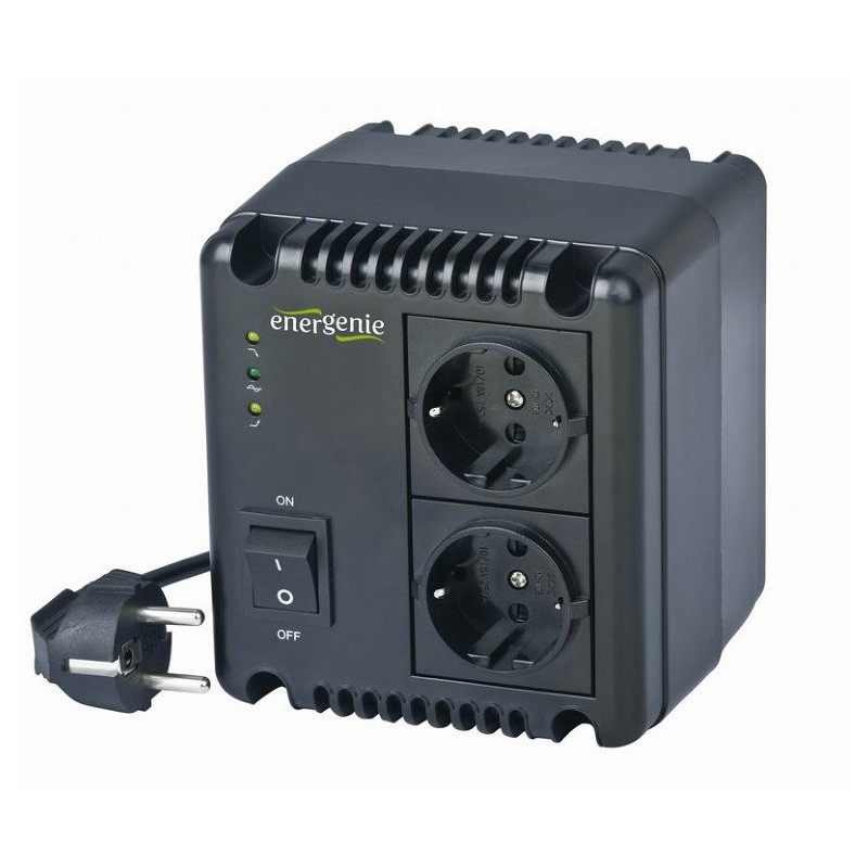 Gembird EG-AVR-1001 1000VA Compacto Negro sistema de alimentación ininterrumpida (UPS)