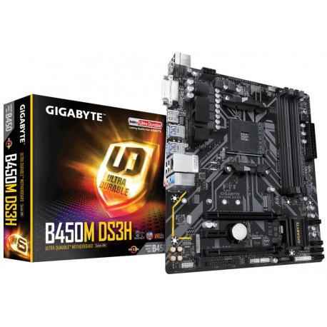 Gigabyte B450M DS3H (rev. 1.0) AMD B450 Zócalo AM4 Micro ATX