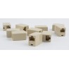 Gembird TA-350/10 8P8C RJ-45 8P8C RJ-45 Beige adaptador de cable