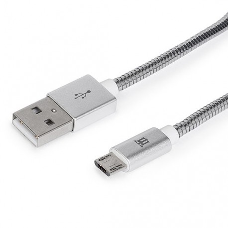 Cable premium Maillon micro USB 2.4 metal plateado 1m