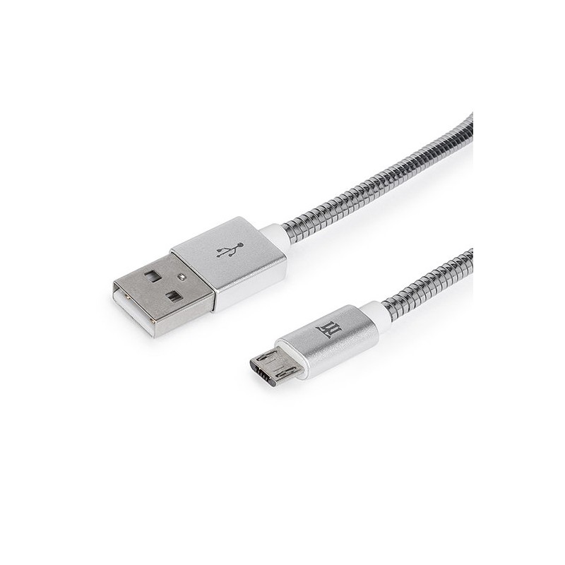 Cable premium Maillon micro USB 2.4 metal plateado 1m