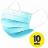 PACK 10 MASCARILLAS QUIRURGICAS DESECHABLES VITALVIDA PHARMA JP0017 - EFICACIA DE FILTRACIÓN BACTERIANA TIPO I
