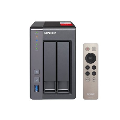 NAS QNAP TS-251/ 2 Bahías 3.5'- 2.5'/ 2GB DDR3L/ Formato Torre
