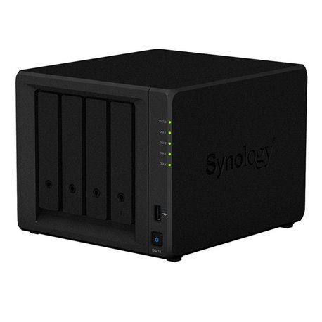 NAS Synology Diskstation DS418+/ 4 Bahías 3.5'- 2.5'/ 2GB DDR4/ Formato Torre