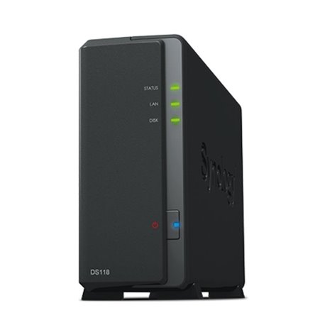 NAS Synology Diskstation DS118/ 1 Bahía 3.5'- 2.5'/ 1GB DDR4/ Formato Torre