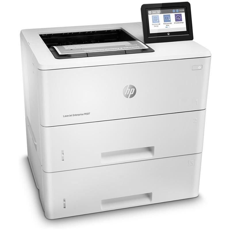 Impresora Láser Monocromo HP Laserjet Enterprise M507X Wifi/ Dúplex/ Blanca