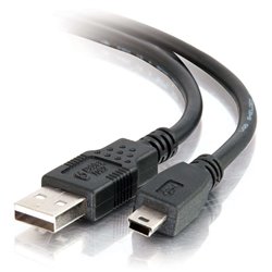 C2G 2m USB 2.0 A/Mini-B Cable cable USB USB A Mini-USB B Negro