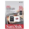 Tarjeta de Memoria SanDisk Ultra Android 64GB microSD XC UHS-I con Adaptador/ Clase 10/ 100MBs