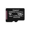 Tarjeta de Memoria Kingston CANVAS Select Plus 128GB microSD XC/ Clase 10/ 100MBs