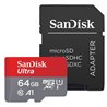 Tarjeta de Memoria SanDisk Ultra Android 64GB microSD XC UHS-I con Adaptador/ Clase 10/ 100MBs