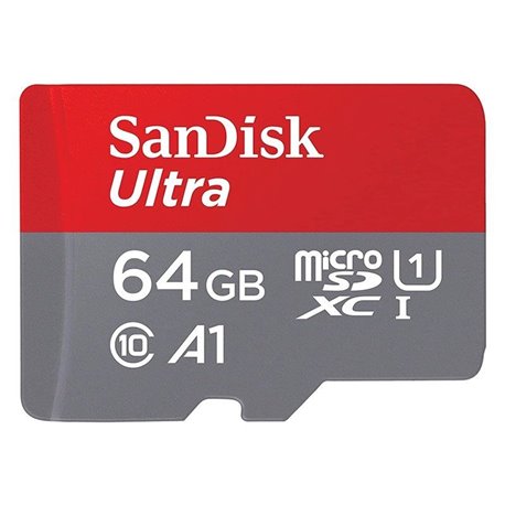 Tarjeta de Memoria SanDisk Ultra 64GB microSD XC I/ Clase 10/ 120MBs