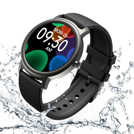 Smartwatch Mibro Air/ Notificaciones/ Frecuencia Cardíaca/ Negro y Plata