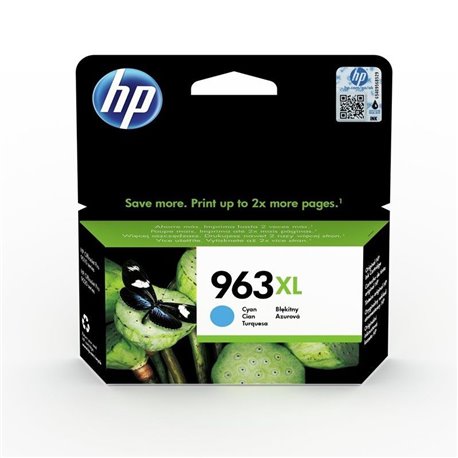 Cartucho de Tinta Original HP nº963 XL Alta Capacidad/ Cian