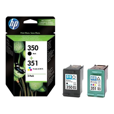 Cartucho de Tinta Original HP nº350 + nº351 Multipack/ Negro/ Tricolor