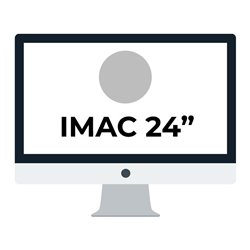 Apple iMac 24' Retina 4.5K/ Chip M1 CPU 8 Núcleos/ 8GB/ 256GB/ GPU 8 Núcleos/ Plata