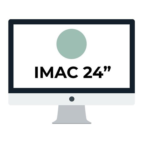 Apple iMac 24' Retina 4.5K/ Chip M1 CPU 8 Núcleos/ 8GB/ 256GB/ GPU 8 Núcleos/ Verde