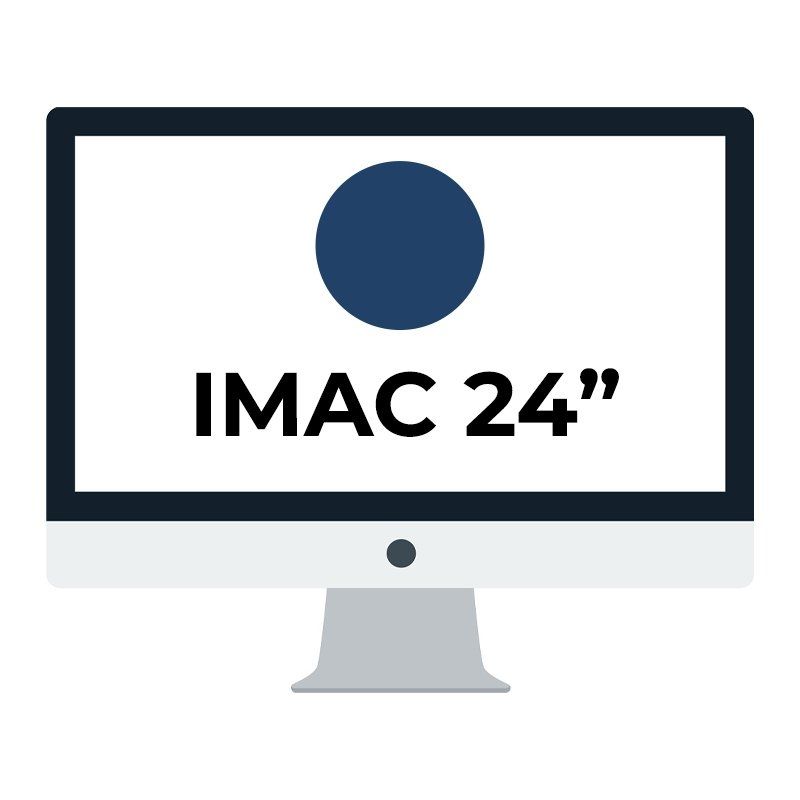Apple iMac 24' Retina 4.5K/ Chip M1 CPU 8 Núcleos/ 8GB/ 512GB/ GPU 8 Núcleos/ Azul
