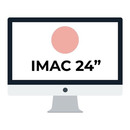Apple iMac 24' Retina 4.5K/ Chip M1 CPU 8 Núcleos/ 8GB/ 512GB/ GPU 8 Núcleos/ Rosa