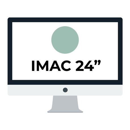 Apple iMac 24' Retina 4.5K/ Chip M1 CPU 8 Núcleos/ 8GB/ 256GB/ GPU 7 Núcleos / Verde