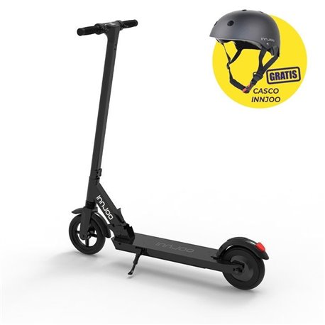 Patinete Eléctrico Innjoo Ryder XL Pro 2/ Motor 350W/ Ruedas 8'/ 25km/h/ hasta 120kg/ Negro + Casco Regalo