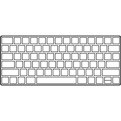 Teclado Inalámbrico Apple Magic Keyboard con Touch ID/ Plata