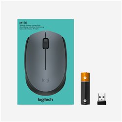Logitech M170 Wireless Mouse ratón Ambidextro RF inalámbrico Óptico 1000 DPI