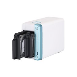 QNAP TS-251D NAS Torre Ethernet Blanco J4005
